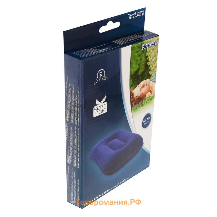 Подушка надувная, 42 х 26 х 10 см, цвет МИКС, 67121 Bestway