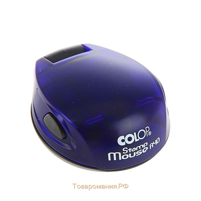 Оснастка для круглой печати карманная COLOP Stamp Mouse R40, диаметр 40 мм, корпус синий