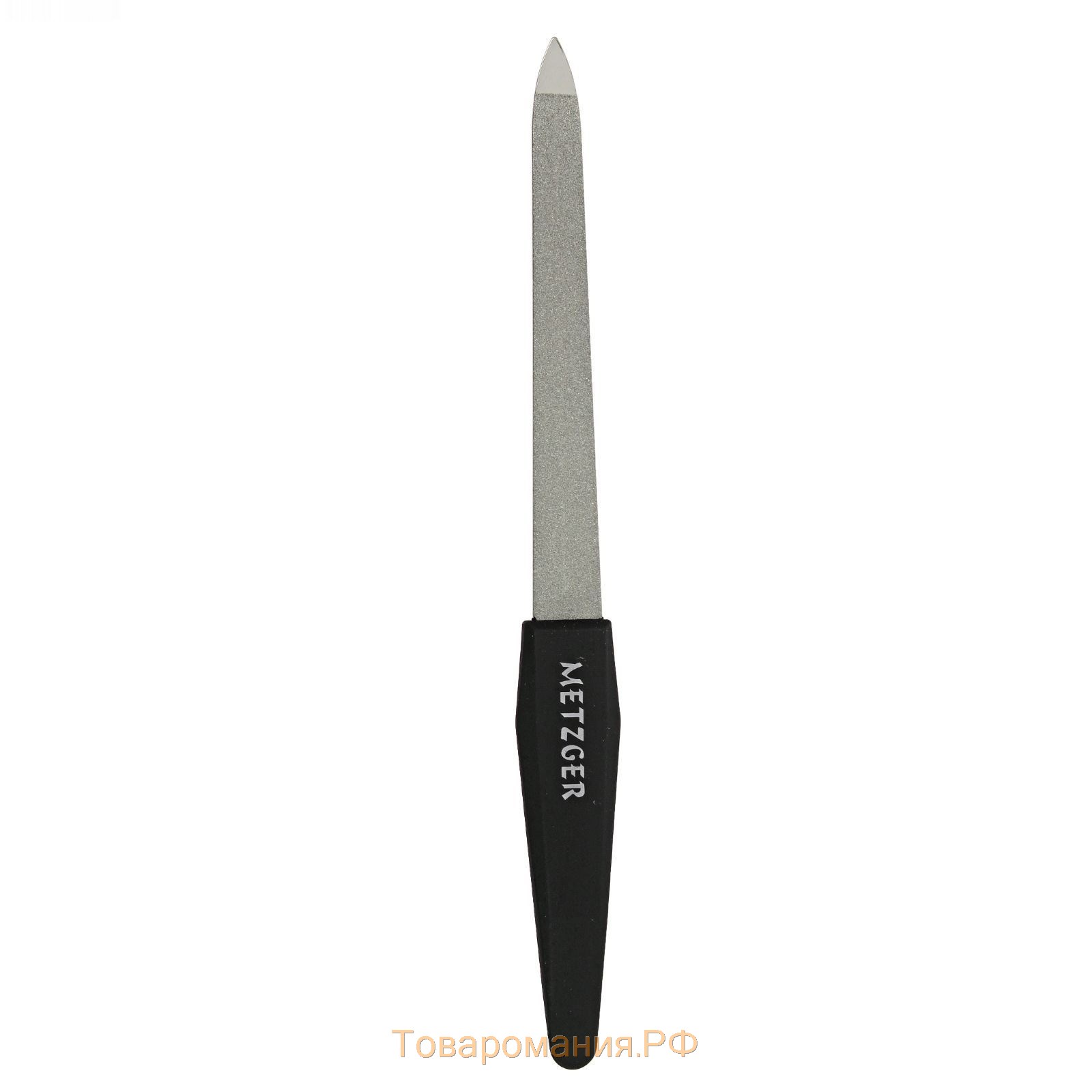 Пилка металлическая для ногтей, 15,2 см, в чехле, цвет чёрный, PF-927