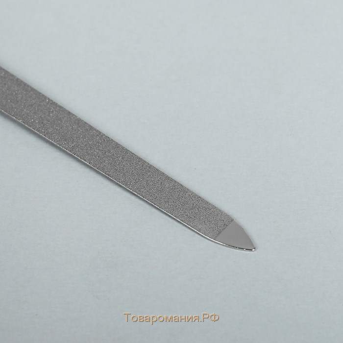 Пилка металлическая для ногтей, 16,5 см, на блистере, цвет чёрный, F-7-3