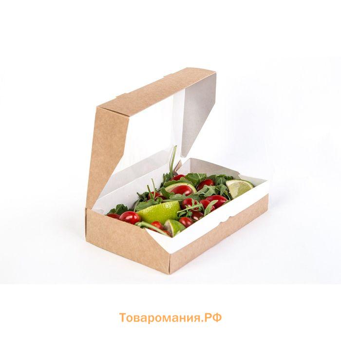 Коробка складная, крафт, 20 х 12 х 4 см, 1 л