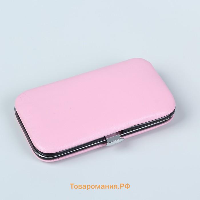 Набор маникюрный, 6 предметов, в футляре, МИКС