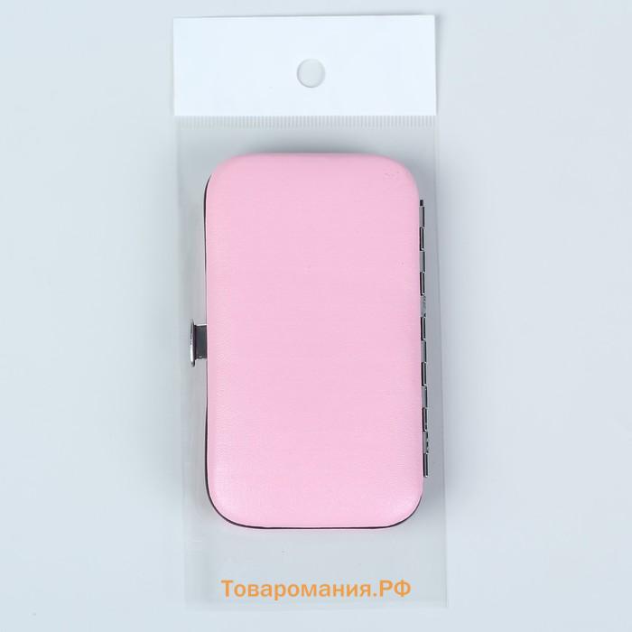 Набор маникюрный, 6 предметов, в футляре, МИКС