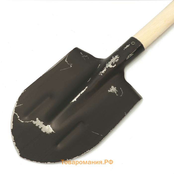 Лопата штыковая, острая, L=153 см, деревянный черенок 1 сорт