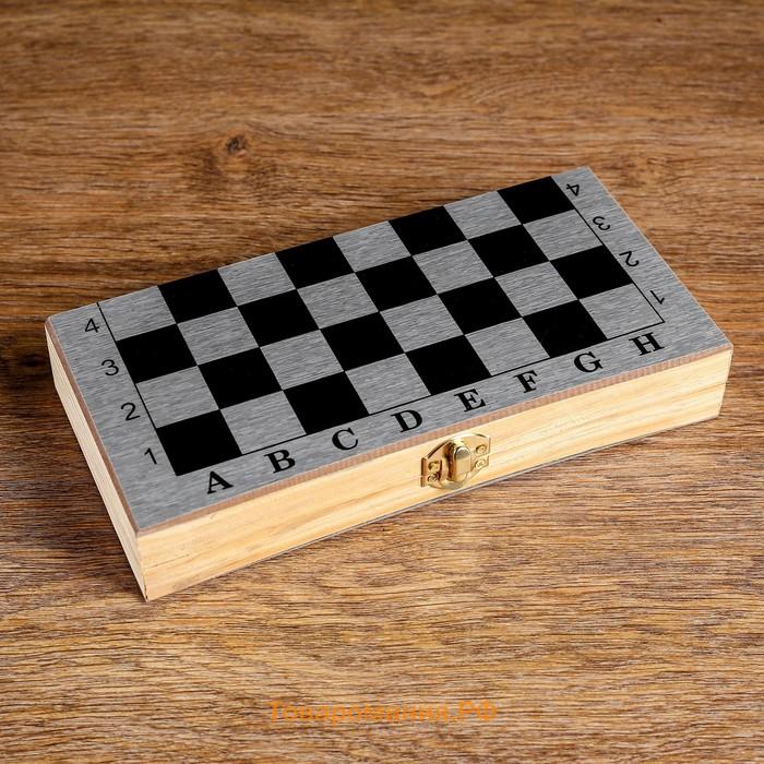 Шахматы нарды шашки «Шелест», 3 в 1, классические, 24×24 см