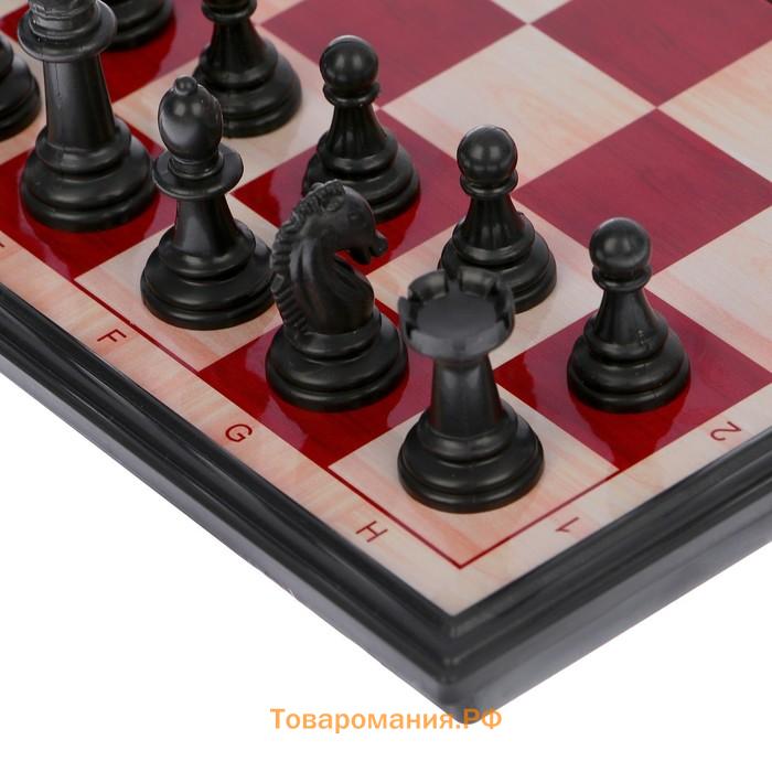 Магнитные шахматы «Шахматы» из пластика, компктные 24×24 см