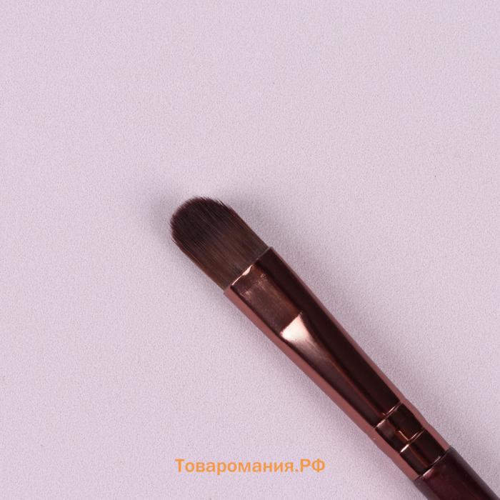 Кисть для макияжа Brush COFFEE, 13 (±1) см, коричневая