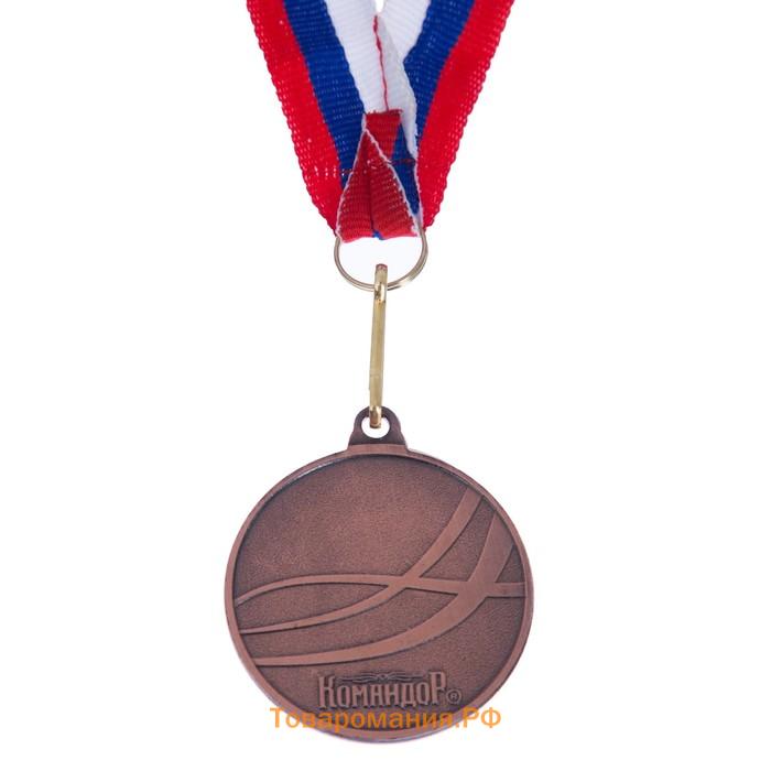 Медаль призовая бронза 186, d=4 см, 3 место, с лентой