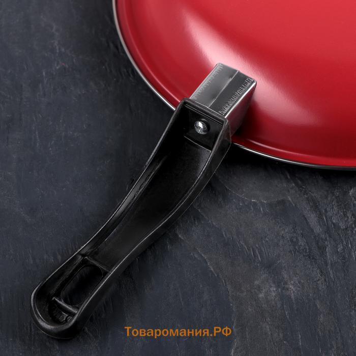 Сковороды «Жаклин», набор 3 шт.: 20/25/30×4 см, антипригарное покрытие, чёрные