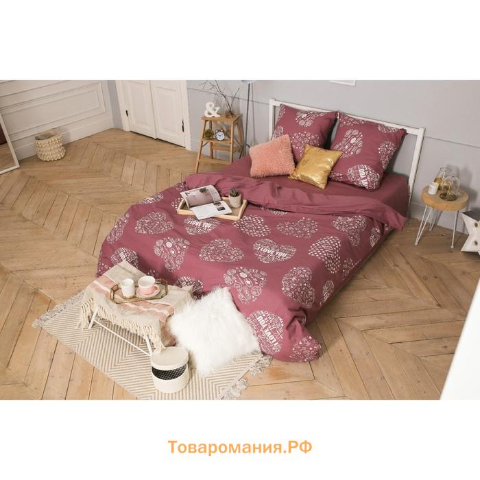 Постельное бельё "" 2 сп Te amo (вид 2) 175 х 215 см, 200 х 220 см, 70 х 70 - 2 шт, бязь