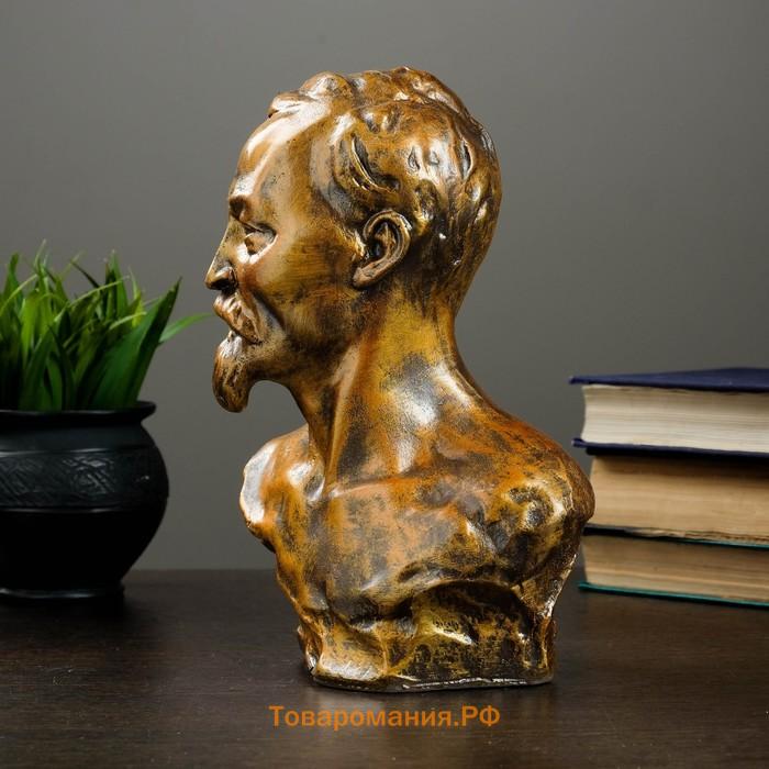 Бюст «Дзержинского Ф.Э.», фигурка полистоун, под бронзу, 17×24 см