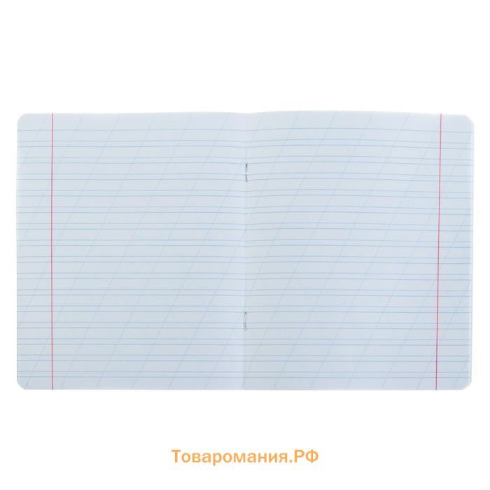 Тетрадь 12 листов в косую линейку ErichKrause «Классика Visio», обложка мелованный картон, жёлтая