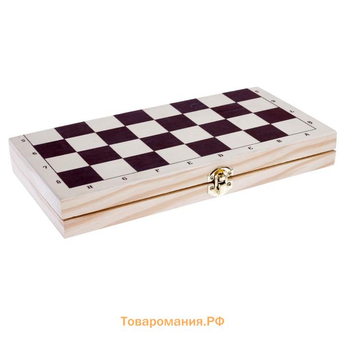 Шахматы «Классика», деревянная доска 30×30 см, пластиковые фигуры