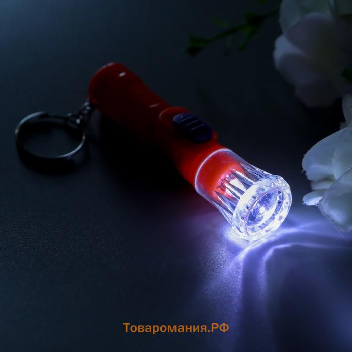 Фонарик свет на кольце "Резьба" FQ-983 МИКС 7х2х2 см