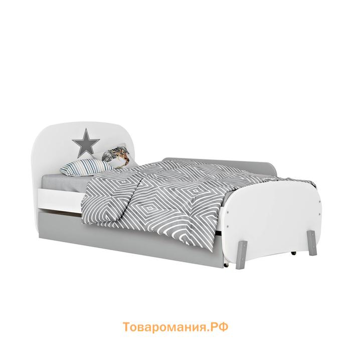 Боковое ограждение кровати детской Polini kids Mirum 1910, цвет серый