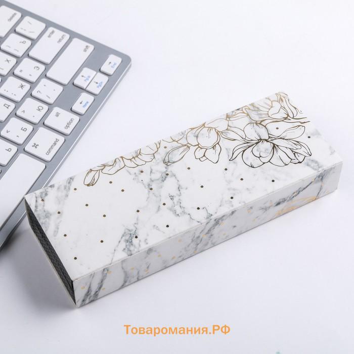 Ручка шариковая, синяя паста, 1.0 мм, в футляре, металл «Только для тебя»
