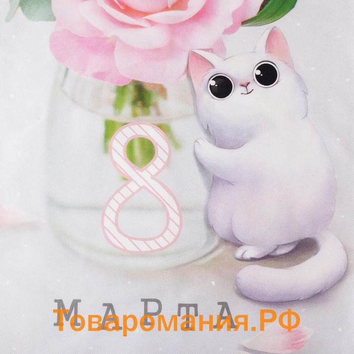 Полотенце «Котики» 40×73 см, 100% хлопок, саржа 190 г/м²