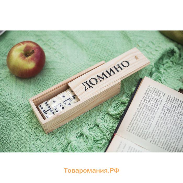 Домино классическое «Мокара», 28 шт., МИКС