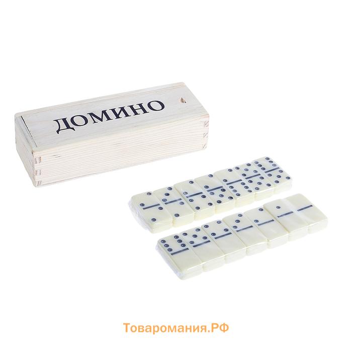 Домино классическое «Мокара», 28 шт., МИКС