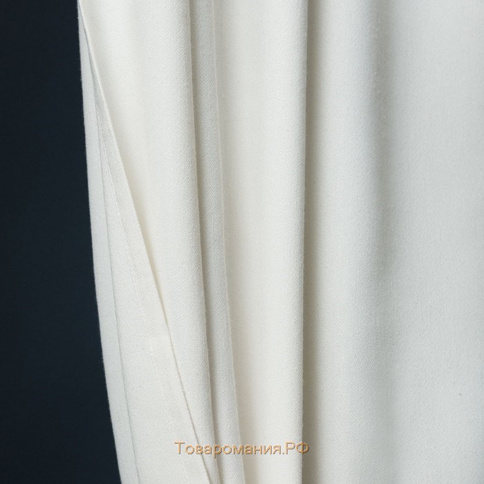 Комплект штор «Конни», размер 200 х 270 см - 2 шт, подхват - 2 шт см, цвет белый
