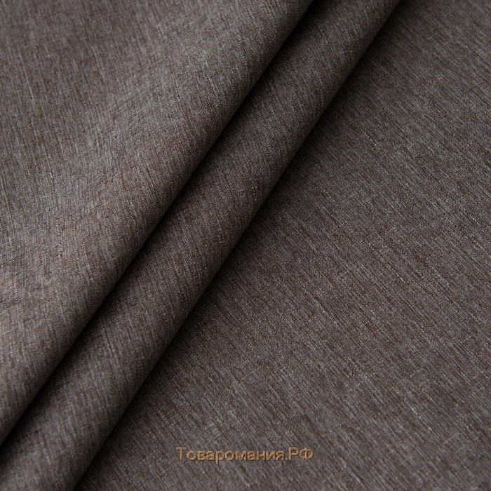Негорючая портьера «Эклипсо», размер 145 х 280 см, цвет коричневый