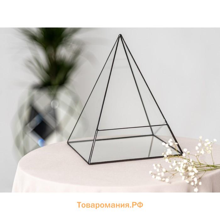 Флорариум "Пирамида 4" (швы медь)