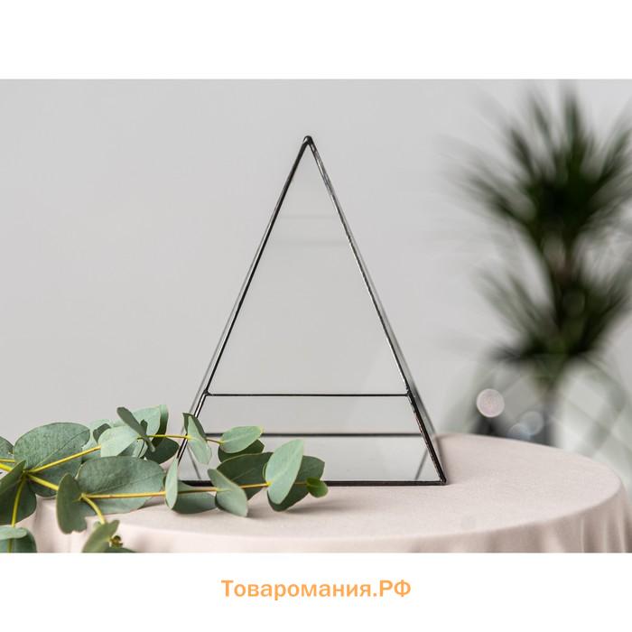 Флорариум "Пирамида 4" (швы медь)