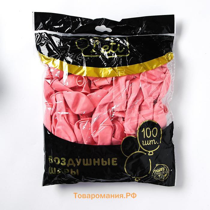 Воздушные шары латексные 10", 100 шт., светло-розовые