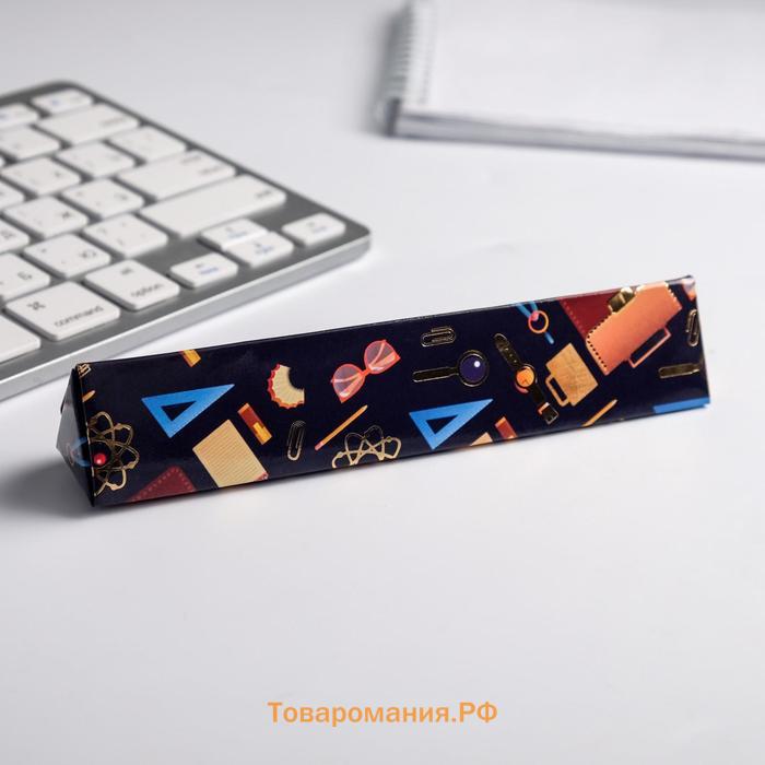 Ручка шариковая в подарочном футляре, металл, синяя паста, 1.0 мм «Любимому преподавателю с уважением!»