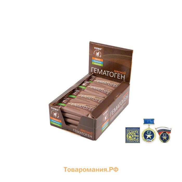 Гематоген Titbit мясной для собак, витаминный, 35 г