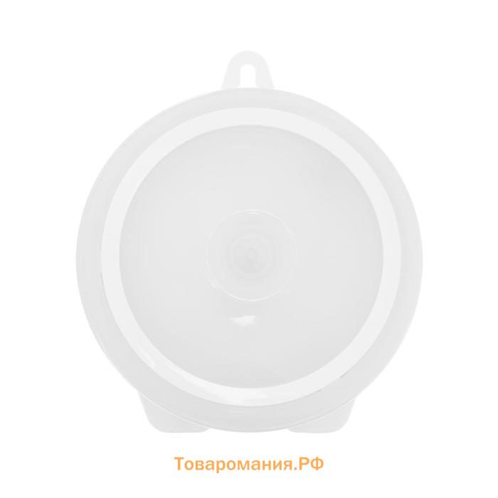 Светильник светодиодный с датчиком движения, 6LED, 2.5 Вт, от батареек 3хAAA, 3000К, т-белый