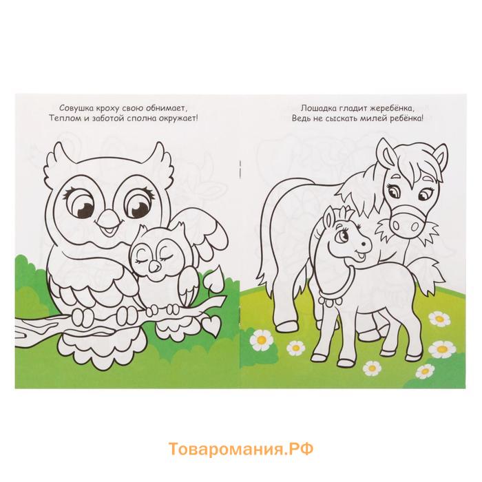 Раскраски «Для девочек», набор 8 шт. по 12 стр.