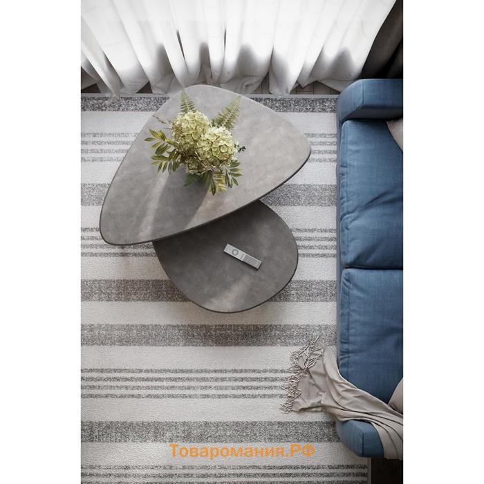 Стол журнальный «Эланд», 1200 × 700 × 460 мм, цвет серый бетон