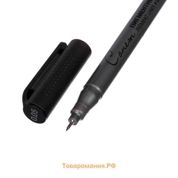Ручка капиллярная для черчения ЗХК "Сонет" линер 0.05 мм, чёрный, 2341643