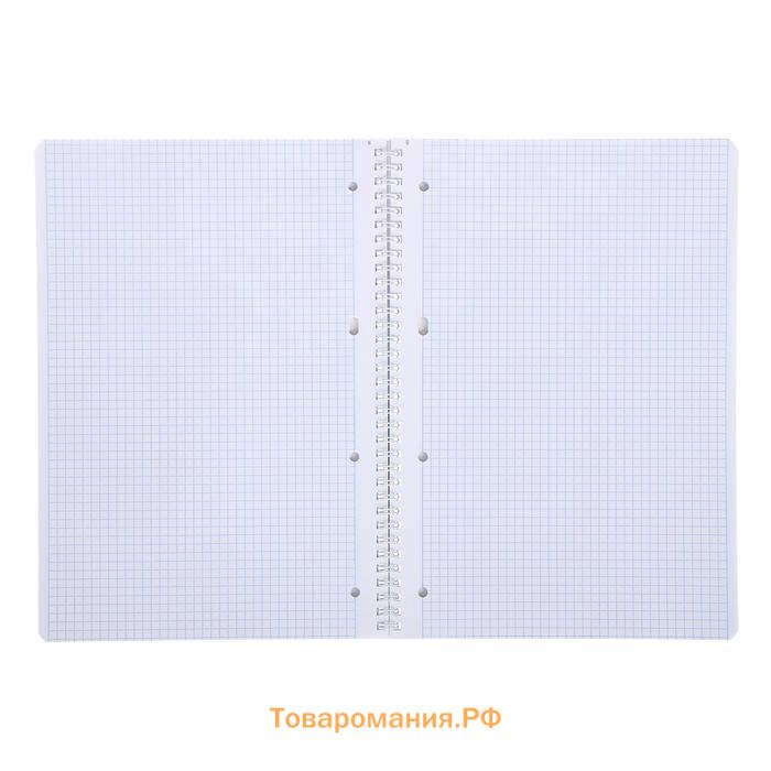 Тетрадь А4, 96 листов в клетку на гребне «Красота цветения», обложка мелованный картон, блок офсет, МИКС