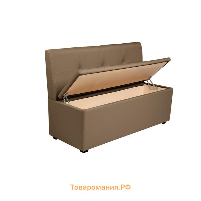 Кухонный диван "Юлия-1" 1000х830х550, рогожка BROWN