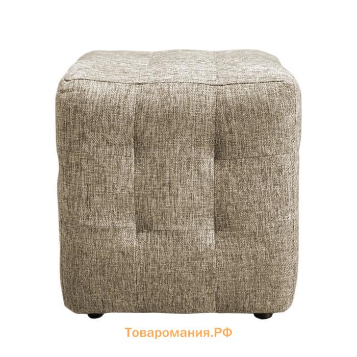 Пуф ткань рогожка Coffee Gold