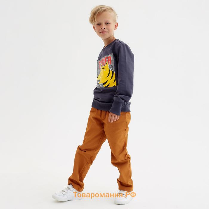 Свитшот для мальчика MINAKU: Casual Collection KIDS цвет графит, рост 98