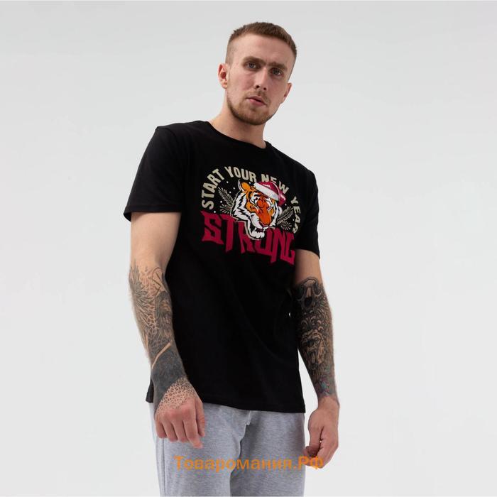 Пижама мужская новогодняя KAFTAN "Strong" р.50
