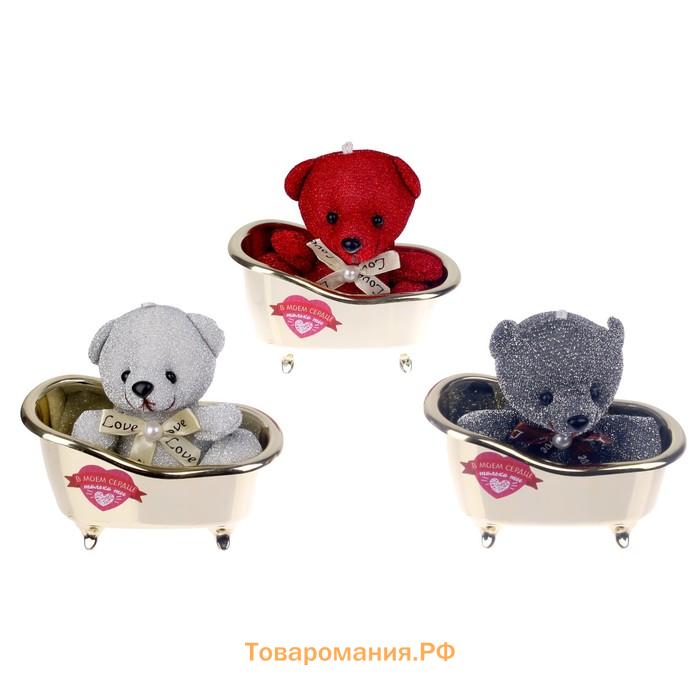 Мягкая игрушка «В моём сердце только ты», медведь, МИКС