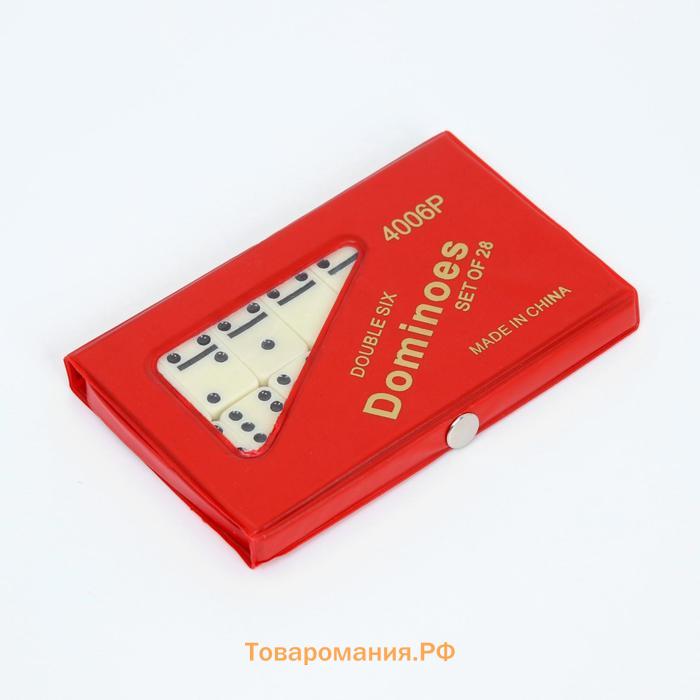 Домино классическое «Форкас», 28 шт., красный