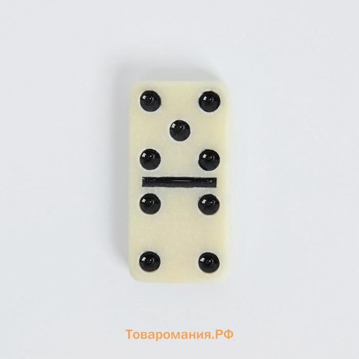 Домино классическое «Форкас», 28 шт., чёрный