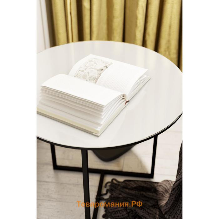 Стол журнальный «Альбано Glass», 550 × 550 × 500 мм, цвет белая Lacobel