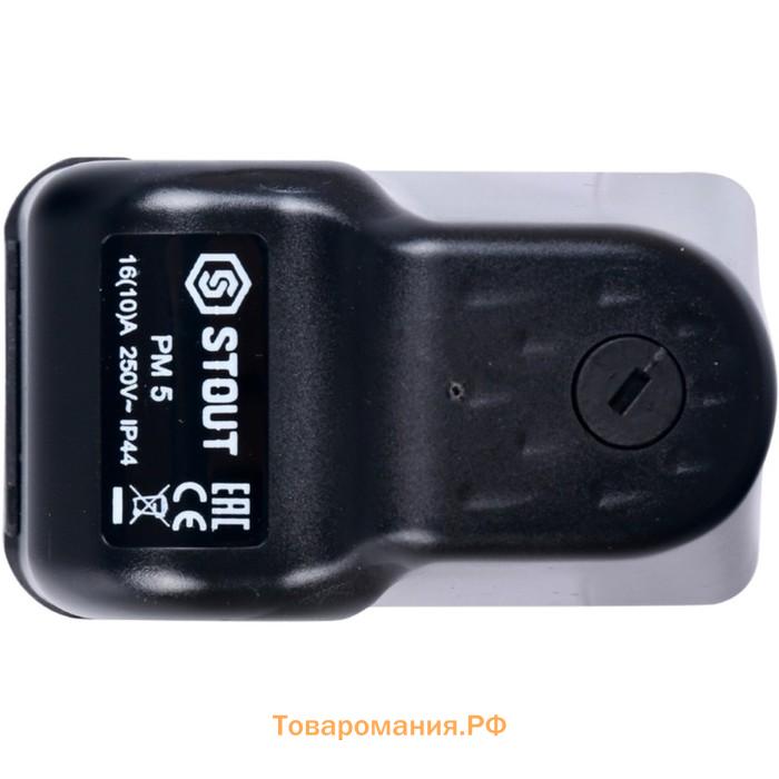 Реле давления STOUT SCS-0001-000005, PM5G, 1-5 бар, 1/4", с накидной гайкой