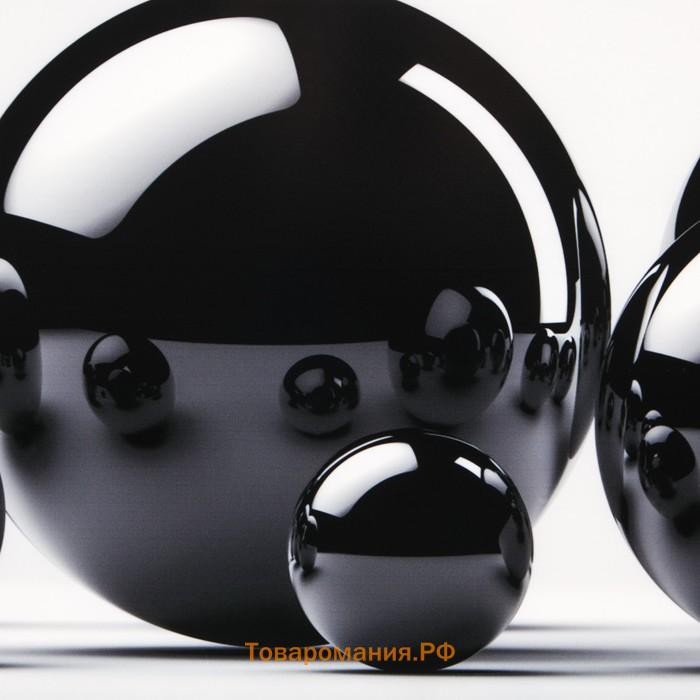 Кухонный фартук "Черные шары" (фотопечать) 3000х600 мм