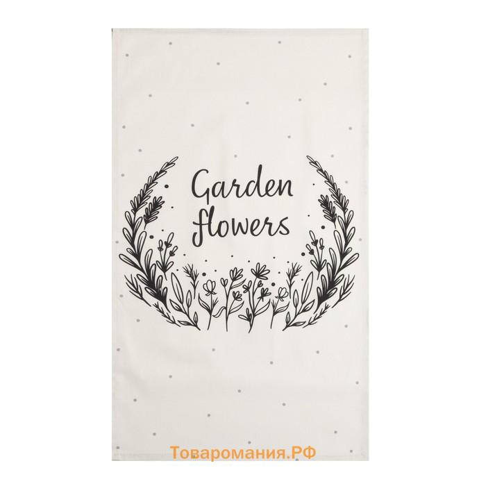 Полотенце "" Garden flowers 40х73 см, 100% хлопок, саржа 190 г/м2