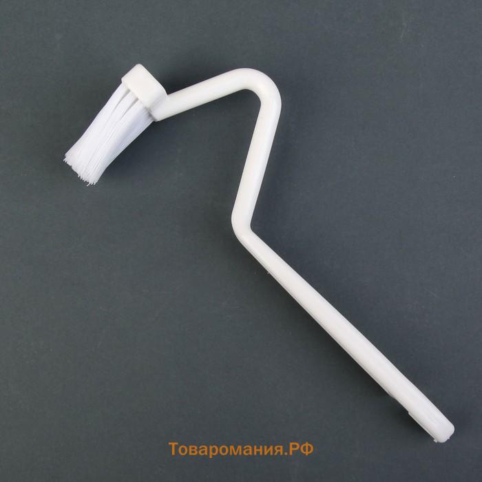Щётка с изогнутой ручкой , 20 см, МИКС