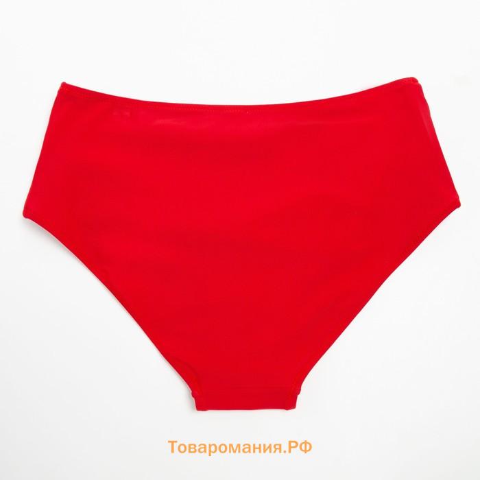 Плавки купальные женские MINAKU завышенные, цвет бордо, размер 48