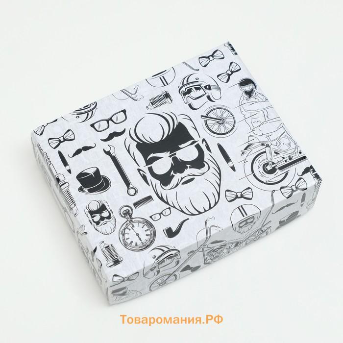 Коробка подарочная крышка - дно «Коллаж», без окна, 18×15×5 см