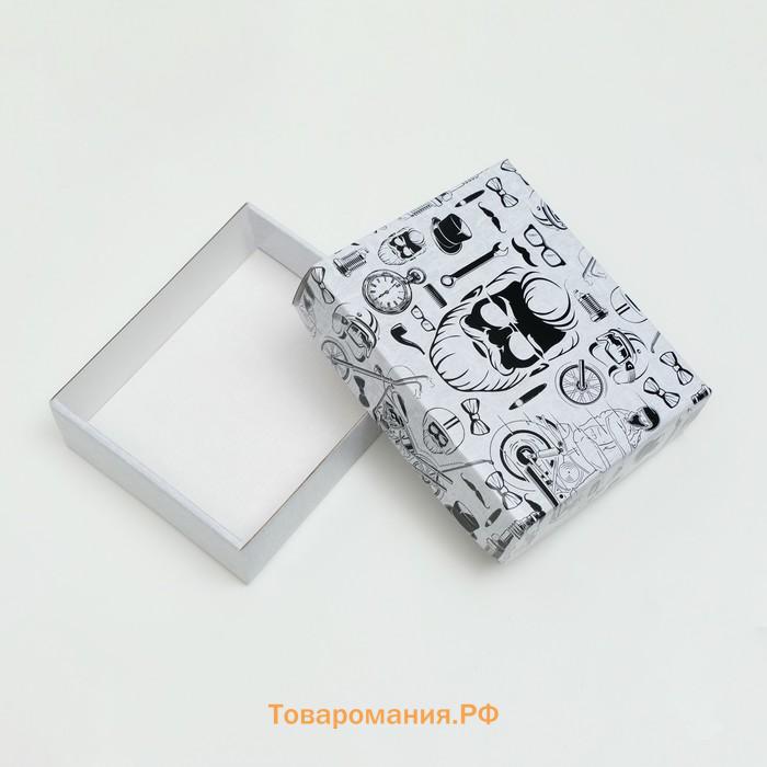 Коробка подарочная крышка - дно «Коллаж», без окна, 18×15×5 см